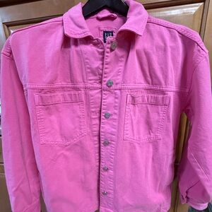 Gap Pink Denim Trucker Jacket